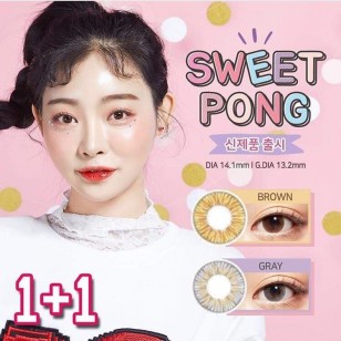 Lens-Town Sweet Pong Gray(月拋)